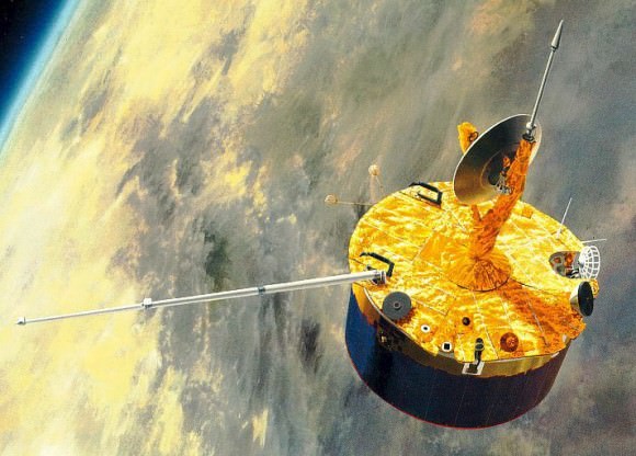 Впечатление художника о пионере космической орбиты НАСА на орбите вокруг Венеры